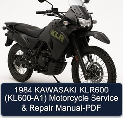 1984 Kawasaki KLR Series KLR600 (KL600-A1) Motorcycle Service Repair Workshop Manual PDF