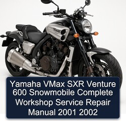 2001-2002 Yamaha Vmax SXR Venture 600 Snowmobile Service Repair Workshop Manual PDF