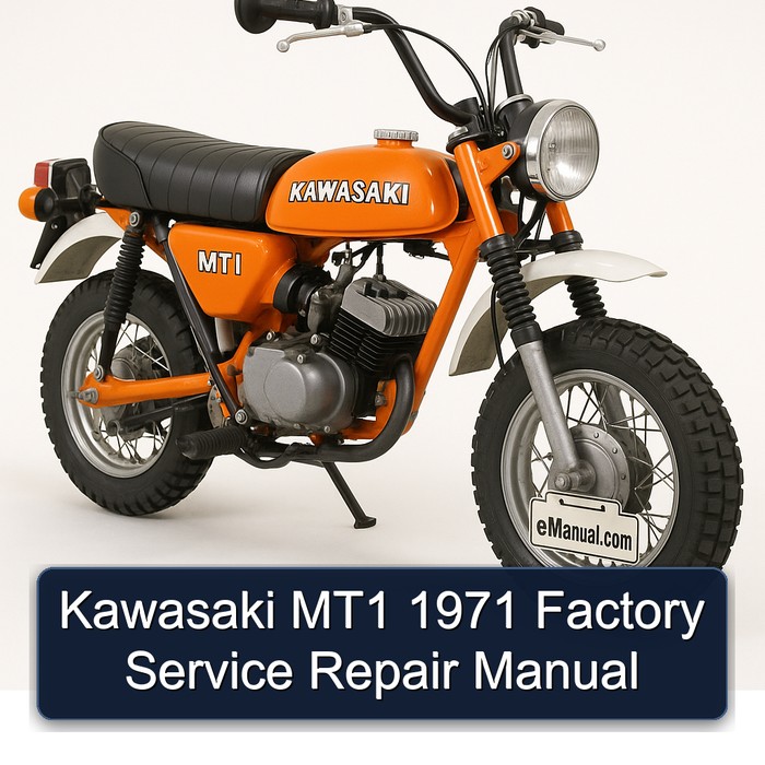 1971 Kawasaki MT1 Service Repair Workshop Manual PDF
