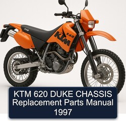 1997 KTM 620 Duke Chassis Replacement Parts Catalog PDF