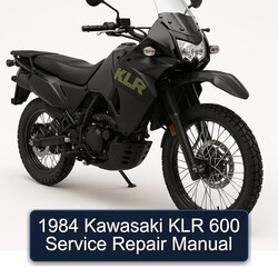 1984 Kawasaki KLR Series 600 Service Repair Workshop Manual PDF