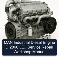 MAN D2866 Industrial Diesel Engine D 2866 LE Service Repair Workshop Manual PDF