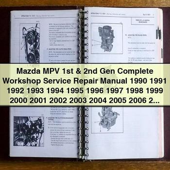 1990-2012 Mazda MPV 1ST 2ND Gen Service Repair Workshop Manual PDF