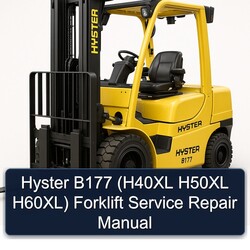 Hyster B177 (h40xl H50XL H60xl) Forklift Service Repair Workshop Manual PDF