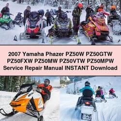 2007 Yamaha Phazer PZ50W PZ50GTW PZ50FXW PZ50MW PZ50VTW PZ50MPW Service Repair Workshop Manual PDF