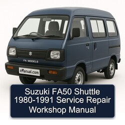 1980-1991 Suzuki FA Models FA50 Shuttle Service Repair Workshop Manual PDF