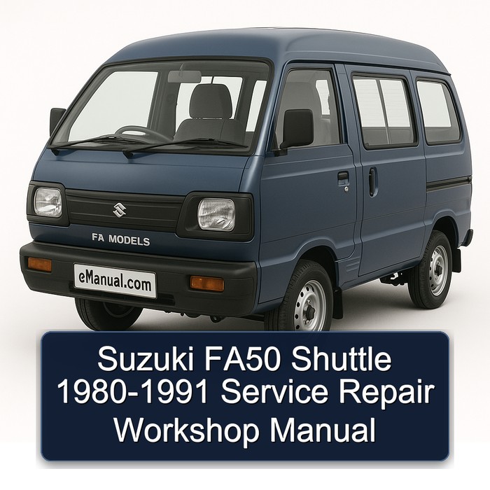 1980-1991 Suzuki FA Models FA50 Shuttle Service Repair Workshop Manual PDF