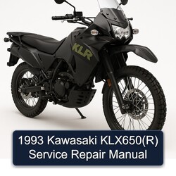 1993 Kawasaki KLX Series Klx650(r) KLX650(R Service Repair Workshop Manual PDF