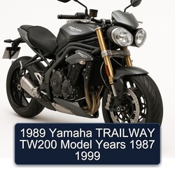 1989 Yamaha Trailway Tw200 Model Years 1987 1999