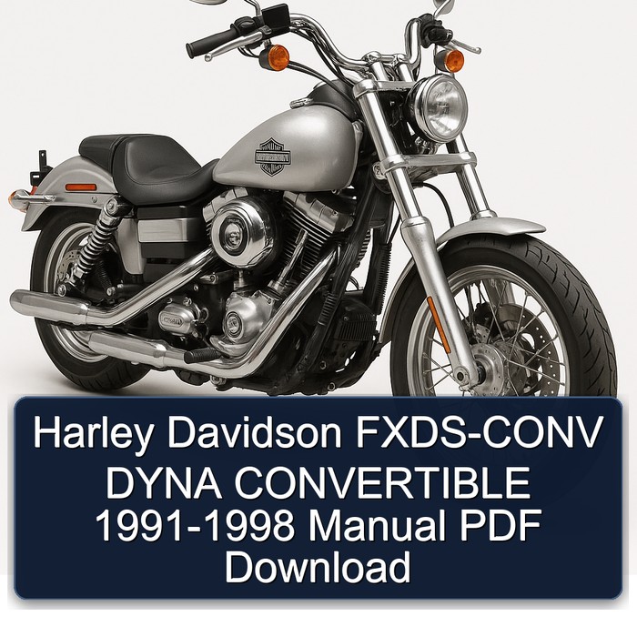 1991-1998 Harley Davidson FXDS-CONV Dyna Convertible Service Repair Workshop Manual PDF
