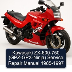 1985-1997 Kawasaki Ninja Zx-600-750 (GPZ-GPX-) Service Repair Workshop Manual PDF