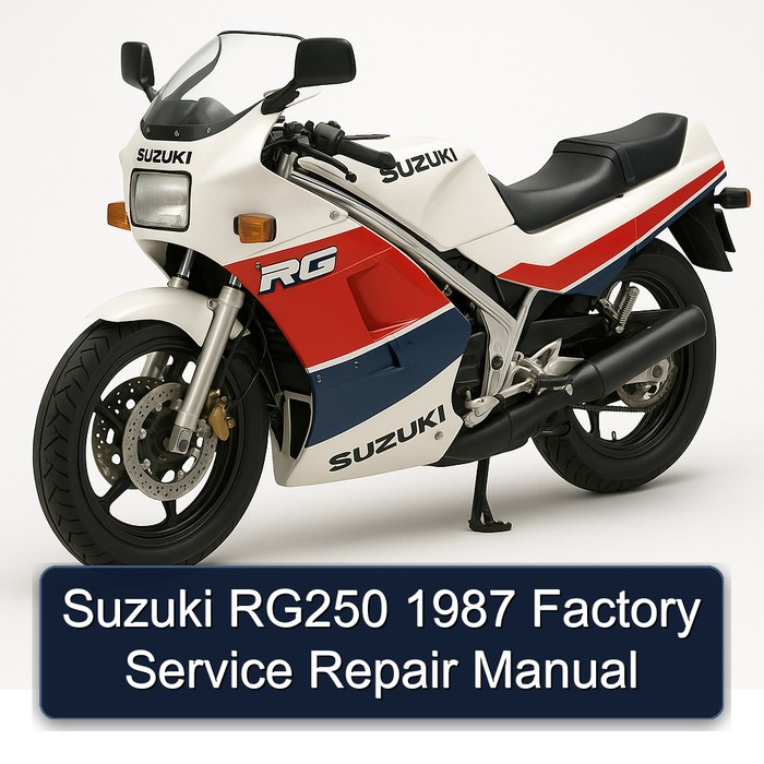 1987 Suzuki RG Series RG250 Service Repair Workshop Manual PDF
