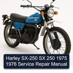 1975-1976 Harley Davidson SX -250 250 Service Repair Workshop Manual PDF