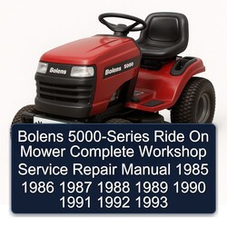 1985-1993 Bolens 5000-series Ride On Mower Service Repair Workshop Manual PDF