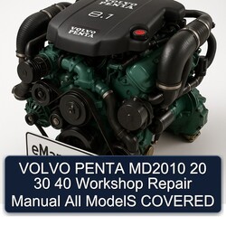 Volvo Penta MD2010 20 30 40 All Models Covered Service Repair Workshop Manual PDF