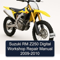 Suzuki RM Z250 Digital Workshop Repair Manual 2009-2010 
