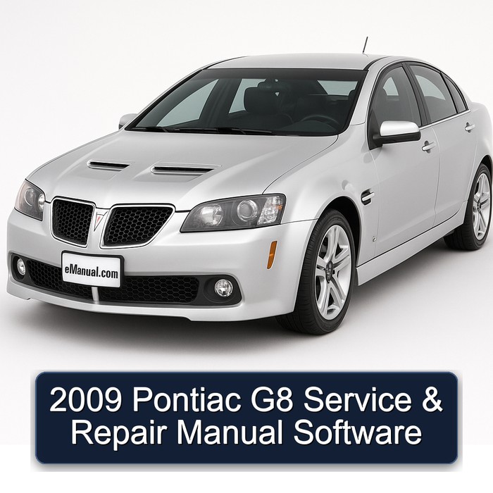2009 Pontiac G8 Software Service Repair Workshop Manual PDF