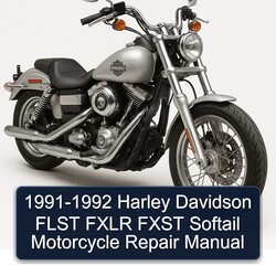1991-1992 Harley Davidson Softail Flst Fxlr Fxst Motorcycle Service Repair Workshop Manual PDF