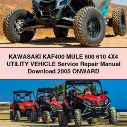 2005 Kawasaki KAF400 Mule 600 610 4x4 Utility Vehicle Onward Service Repair Workshop Manual PDF