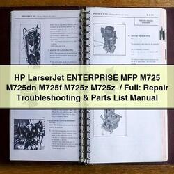 HP Larserjet Enterprise MFP M725 M725DN M725F M725Z / : Parts Catalog PDF