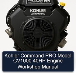 Kohler Command Pro Models Model CV1000 40HP Engine Service Repair Workshop Manual PDF