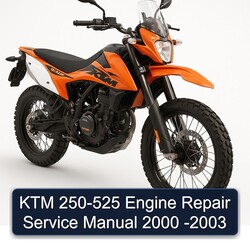 2000-2003 KTM 250 525 Engine Service Repair Workshop Manual PDF