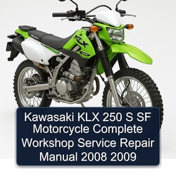 2008-2009 Kawasaki KLX Series 250 S SF Motorcycle Service Repair Workshop Manual PDF