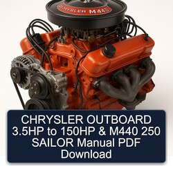 Chrysler Outboard 3.5hp 150HP M440 250 Sailor Service Repair Workshop Manual PDF