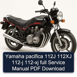 Yamaha XJ Models Pacifica 112J 112XJ 112-J 112-XJ Service Repair Workshop Manual PDF