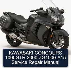 2000 Kawasaki Concours Models 1000GTR Zg1000-a15 Service Repair Workshop Manual PDF