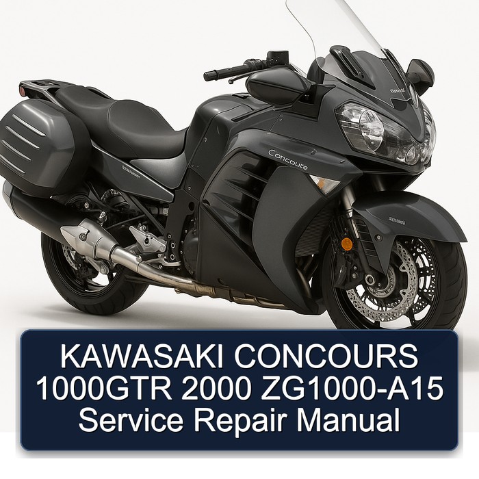 2000 Kawasaki Concours Models 1000GTR Zg1000-a15 Service Repair Workshop Manual PDF