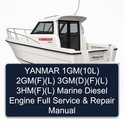 Yanmar 1gm(10l) 2gm(f)(l) 3gm(d)(f)(l) 3hm(f)(l) Marine Diesel Engine Service Repair Workshop Manual PDF