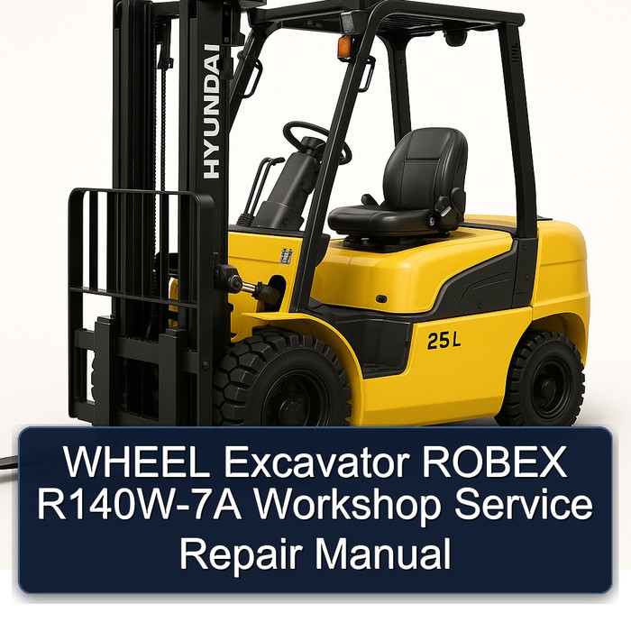 Wheel Excavator Robex R140W-7A Service Repair Workshop Manual PDF