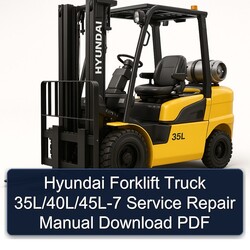 Hyundai Forklift Truck 35l/40l/45l-7 Service Repair Workshop Manual PDF