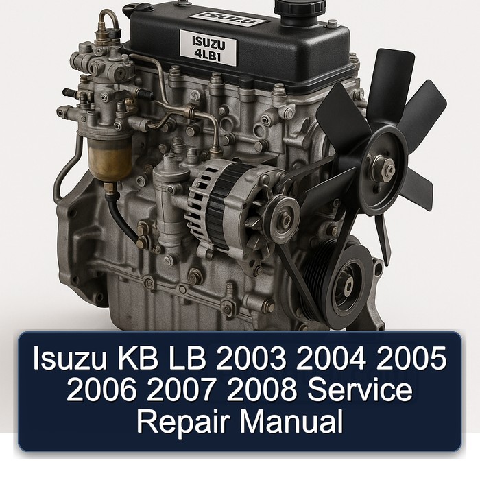 2003-2008 Isuzu 4 LB 1 KB Service Repair Workshop Manual PDF