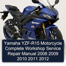 2008-2012 Yamaha YZF Models YZF-R15 Motorcycle Service Repair Workshop Manual PDF