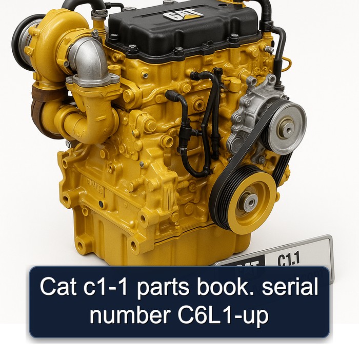 Caterpillar C1 1 CAT C1-1 . Serial Number C6L1-UP Parts Catalog PDF