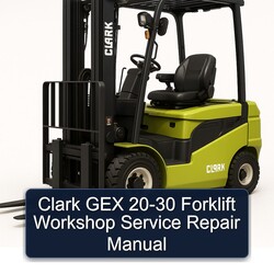 Clark GEX Forklift 20 30 Service Repair Workshop Manual PDF