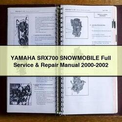 2000-2002 Yamaha SRX700 Snowmobile Service Repair Workshop Manual PDF