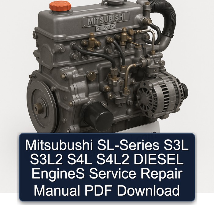 Mitsubishi SL Series Mitsubushi Sl-series S3L S3l2 S4L S4l2 Diesel Engines Service Repair Workshop Manual PDF