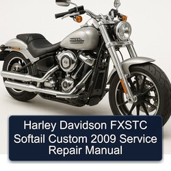 2009 Harley Davidson Softail Fxstc Custom Service Repair Workshop Manual PDF