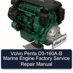 Volvo Penta D3-160a-b Marine Engine Service Repair Workshop Manual PDF