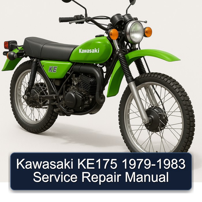 1979-1983 Kawasaki KE Models KE175 Service Repair Workshop Manual PDF