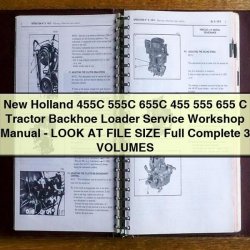 New Holland 455c, 555c, 655c, 455, 555, 655 Tractor Backhoe Loader Service Repair Workshop Manual PDF