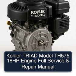 Kohler TH Models Triad Model TH575 18HP Engine Service Repair Workshop Manual PDF