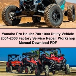 2004-2006 Yamaha Pro Hauler 700 1000 Utility Vehicle Service Repair Workshop Manual PDF