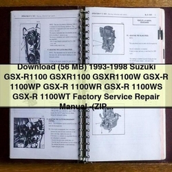 1993-1998 Suzuki K125 GSX-R1100 Gsxr1100 Gsxr1100w Service Repair Workshop Manual PDF