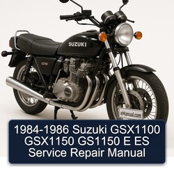 1984-1986 Suzuki GSX Series GSX1100 GSX1150 GS1150 E Es Service Repair Workshop Manual PDF