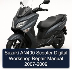 2007-2009 Baotian Suzuki AN400 Scooter Digital Service Repair Workshop Manual PDF