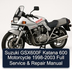1998-2003 Suzuki Katana Models GSX600F 600 Motorcycle Service Repair Workshop Manual PDF